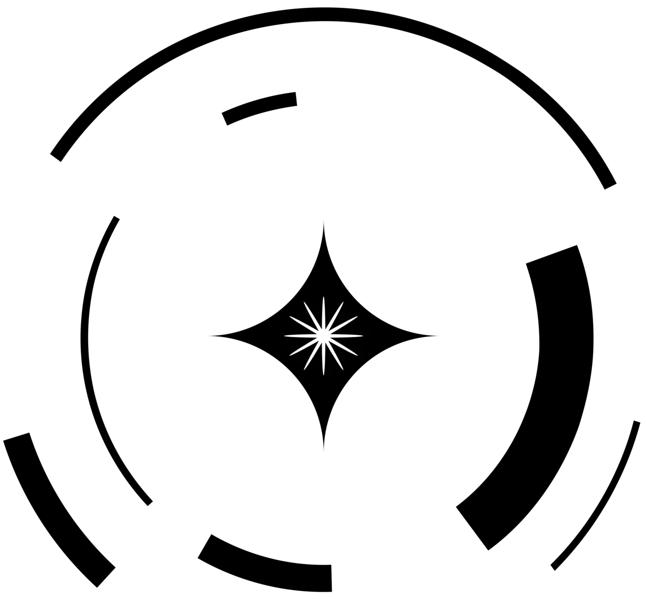 FEAGI circular logo with spark at center